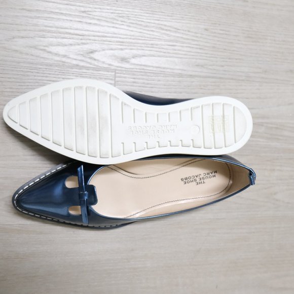 MARC JACOBS Womens Mouse Shoe Demi Wedge Flats Blue/White (MSRP $325) - US 6 - Picture 4 of 6